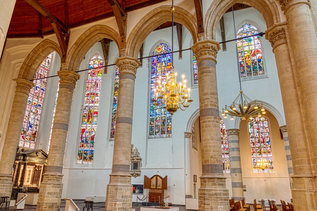 hdr nieuwe oude kerk delft praalgraf willem van oranje protestant religie rooms katholiek kerkfotografie religion erfgoed kathedraal basiliek bezienswaardigheid